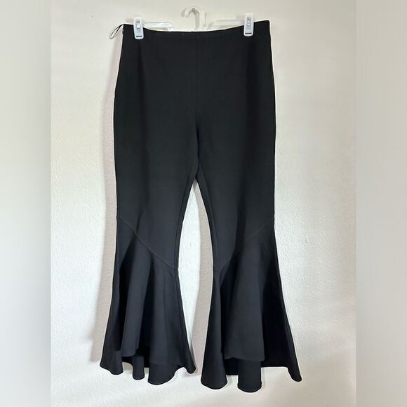 VHNY BLACK BELL BOTTOM PANTS SIZE 10 Festival Hippie - Picture 1 of 6